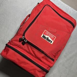 Vintage MARLBORO Large Bag Backpack Adventure Camping Hiking VTG 23x15x10 Thick
